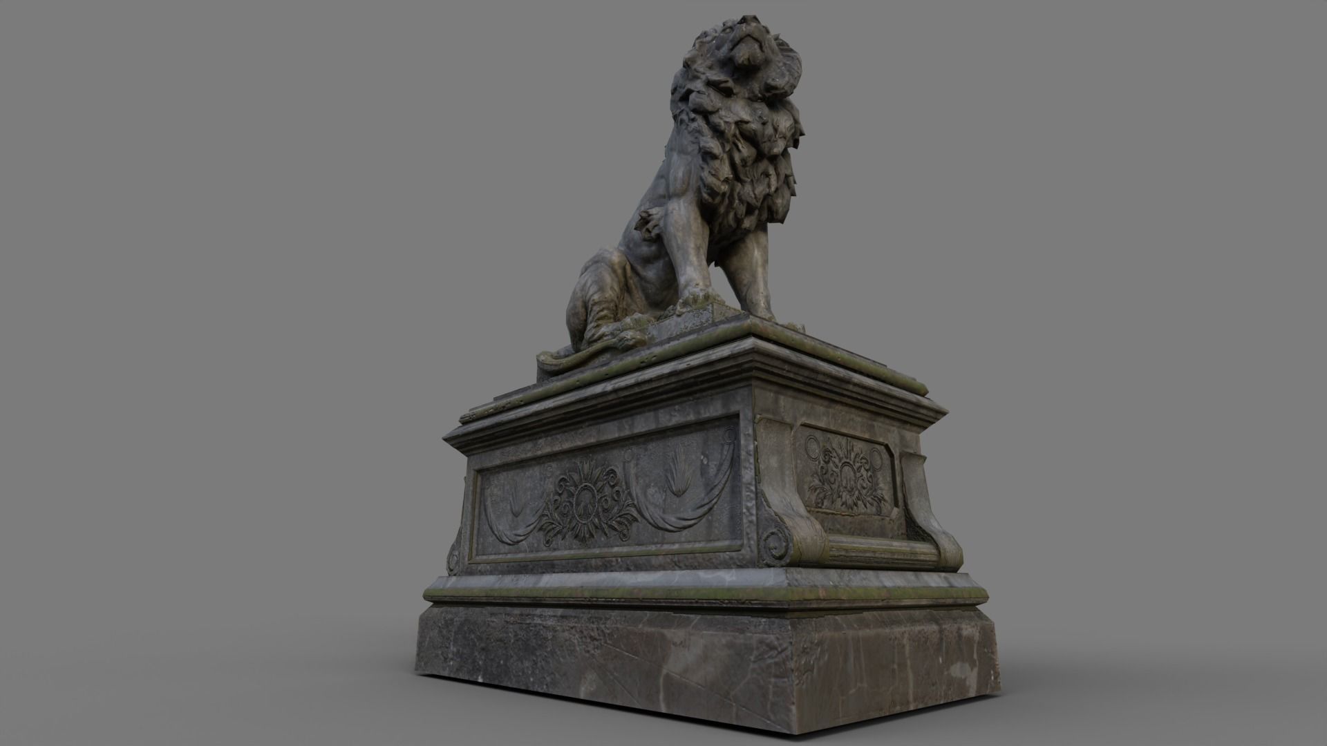Cemetery gravestone set 3 Low-poly 3D model_25