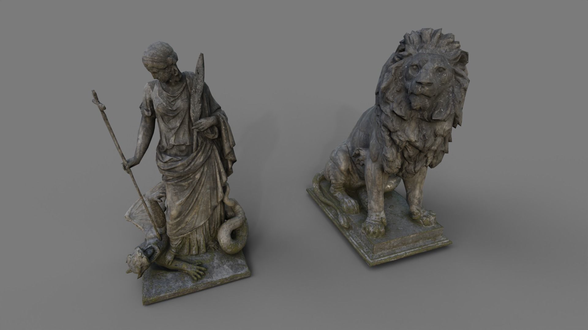 Cemetery gravestone set 3 Low-poly 3D model_31