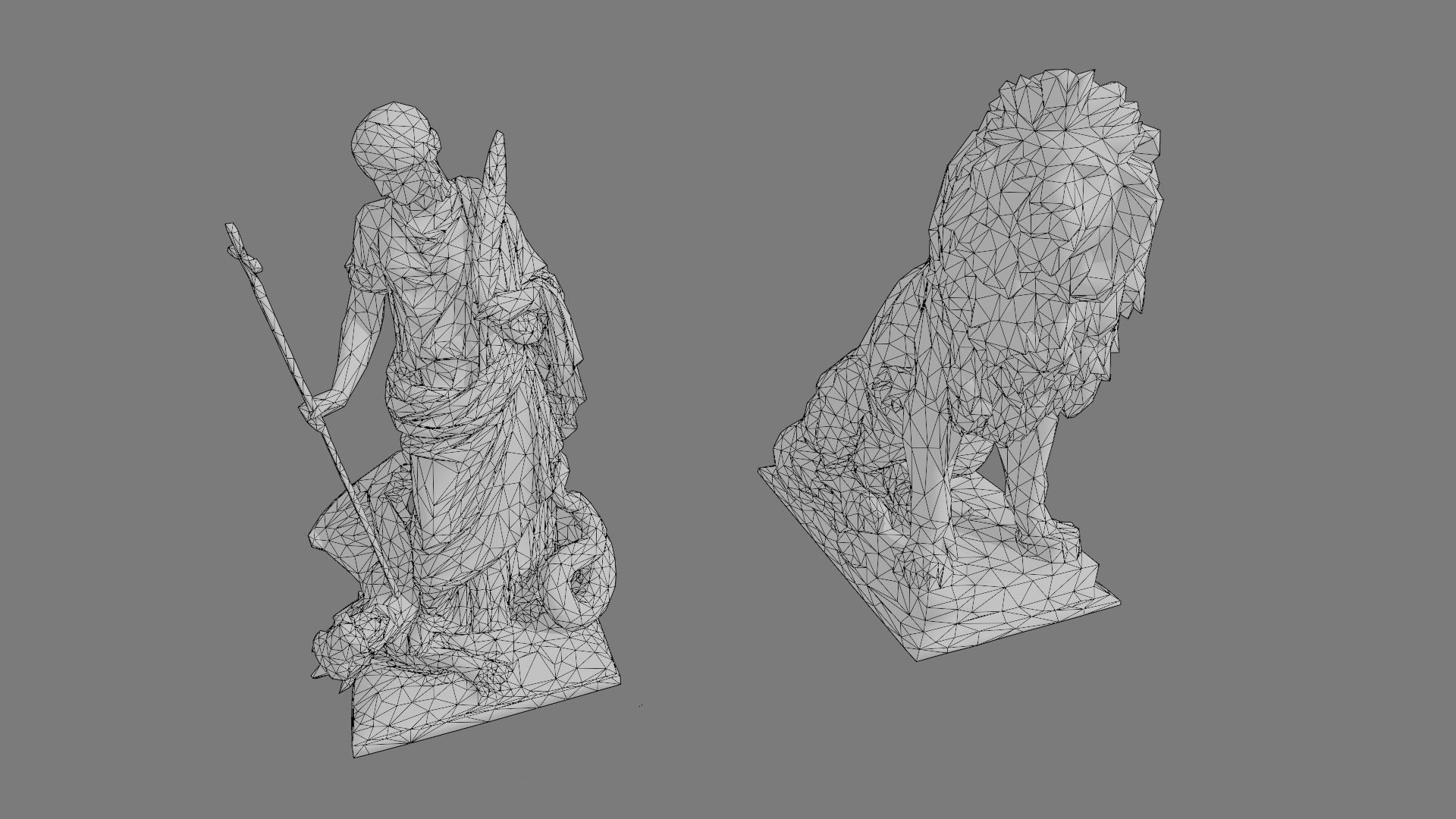 Cemetery gravestone set 3 Low-poly 3D model_32