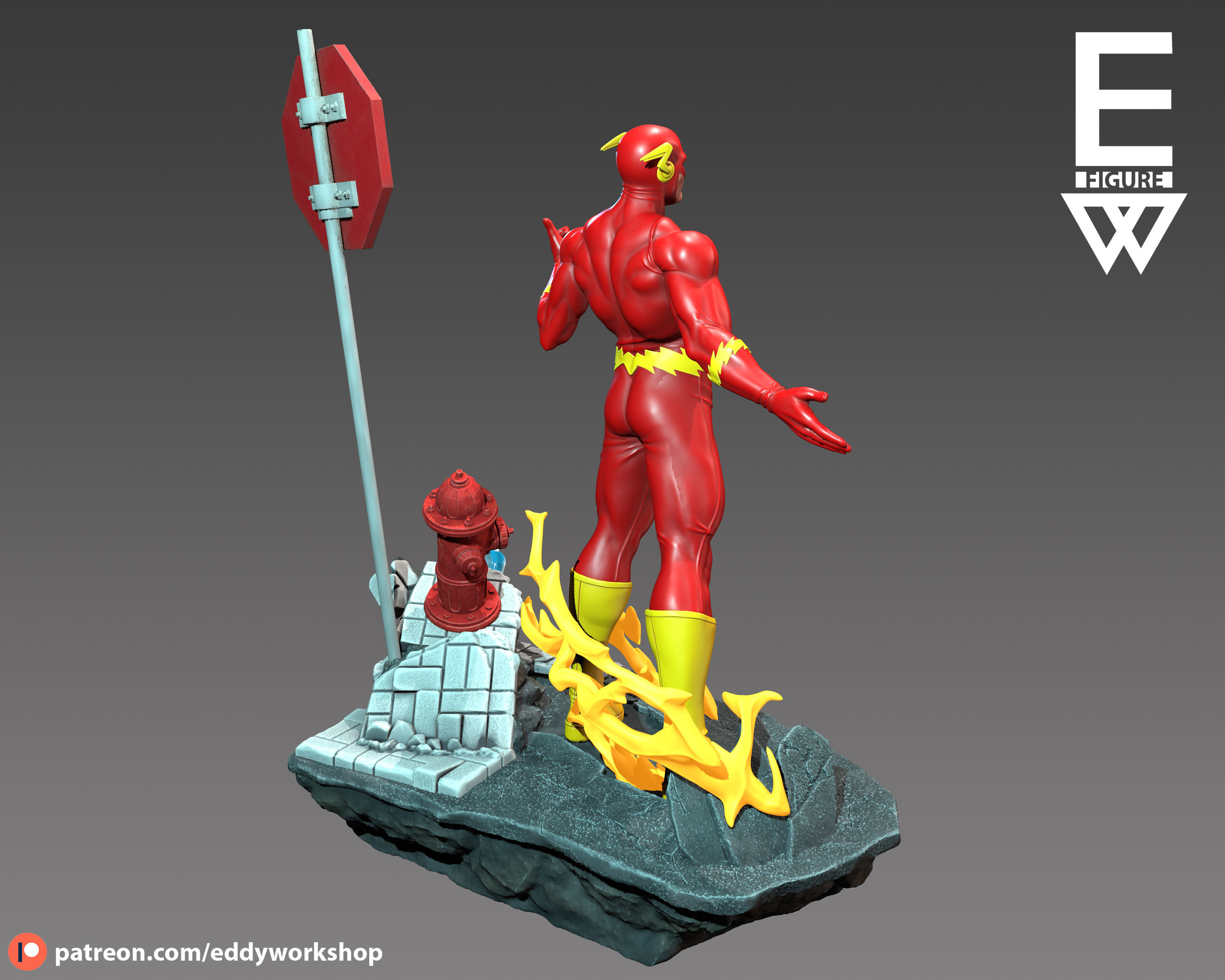 The Flash - 3D STL READY TO PRINT 3D model 3D printable | CGTrader