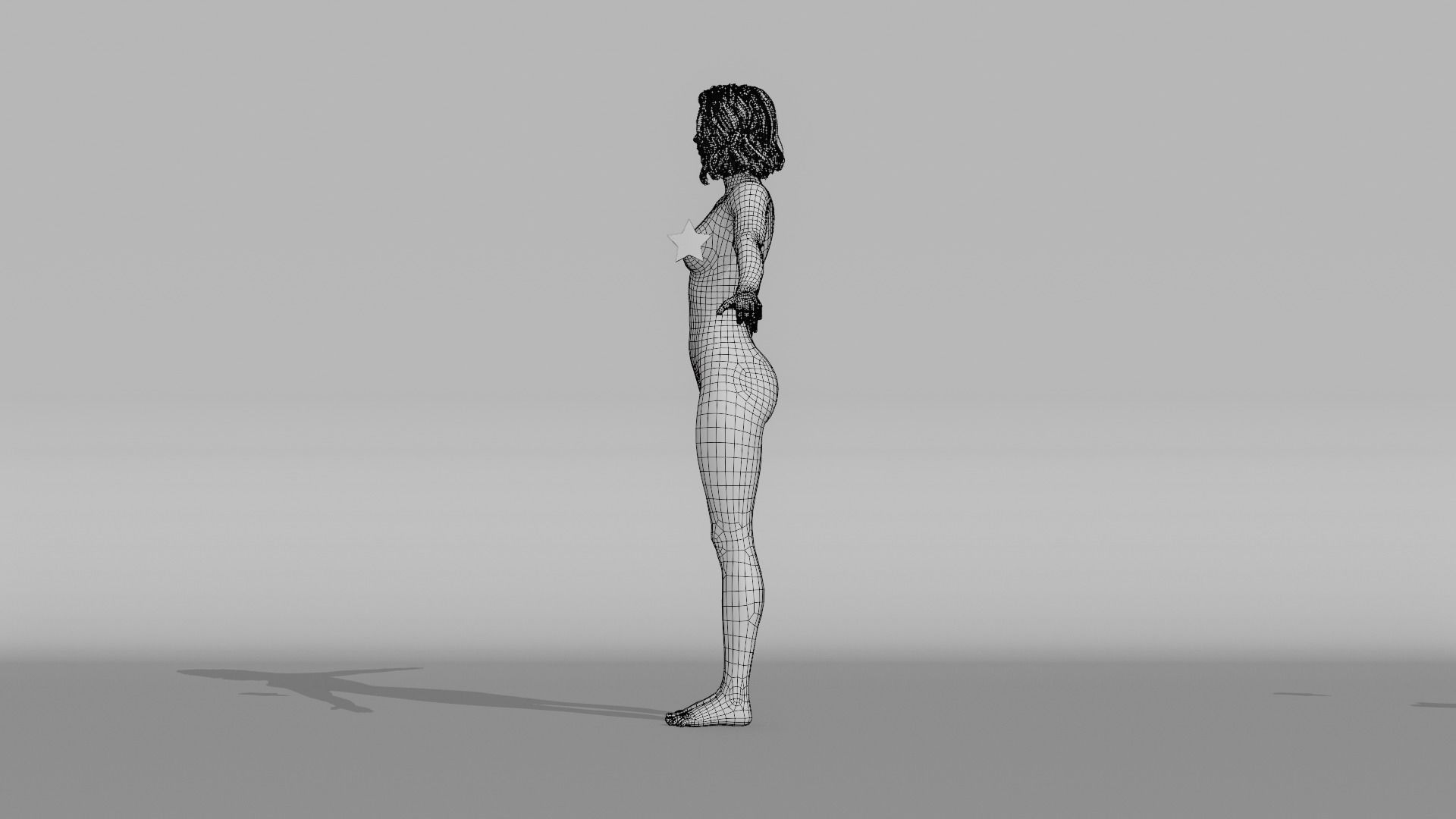 Realistic Female - Maya 3D model_19