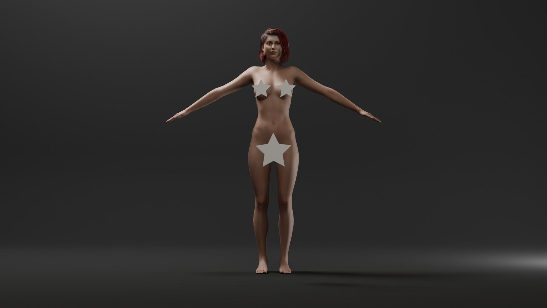 Realistic Female - Maya 3D model_1