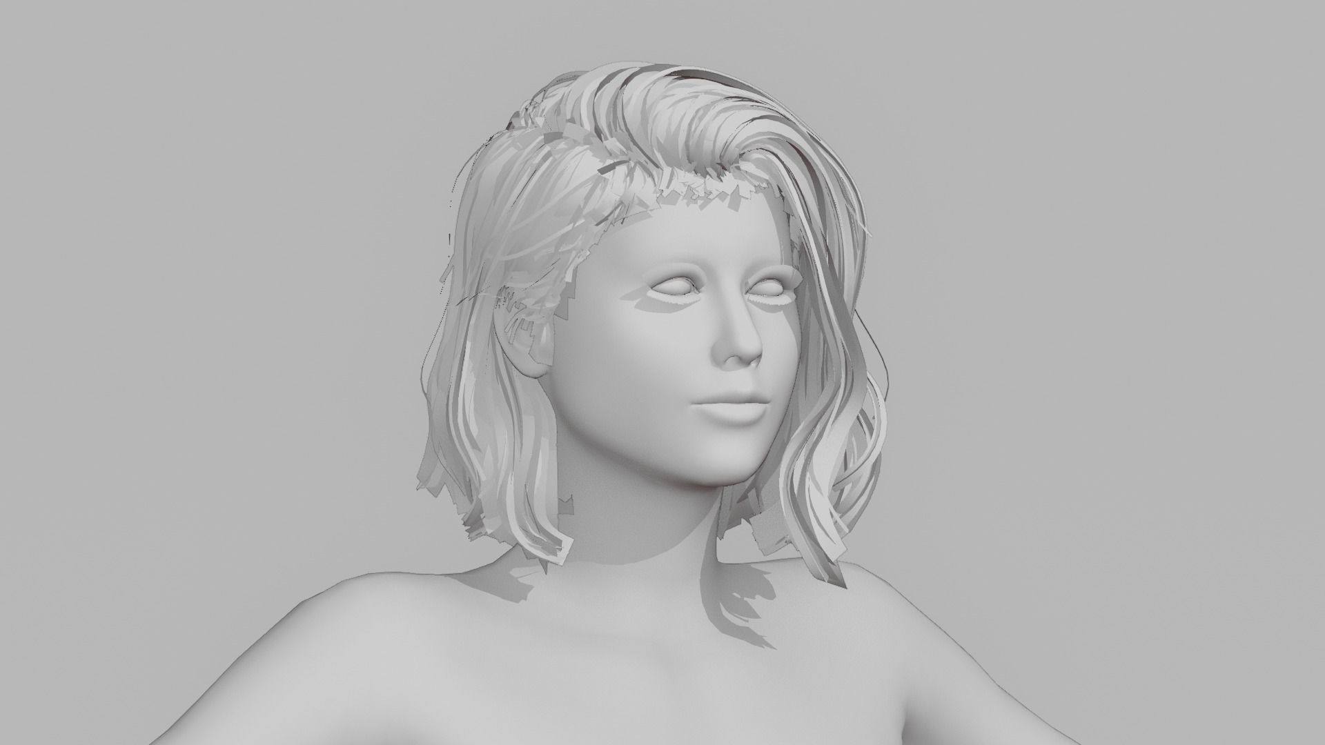 Realistic Female - Maya 3D model_5