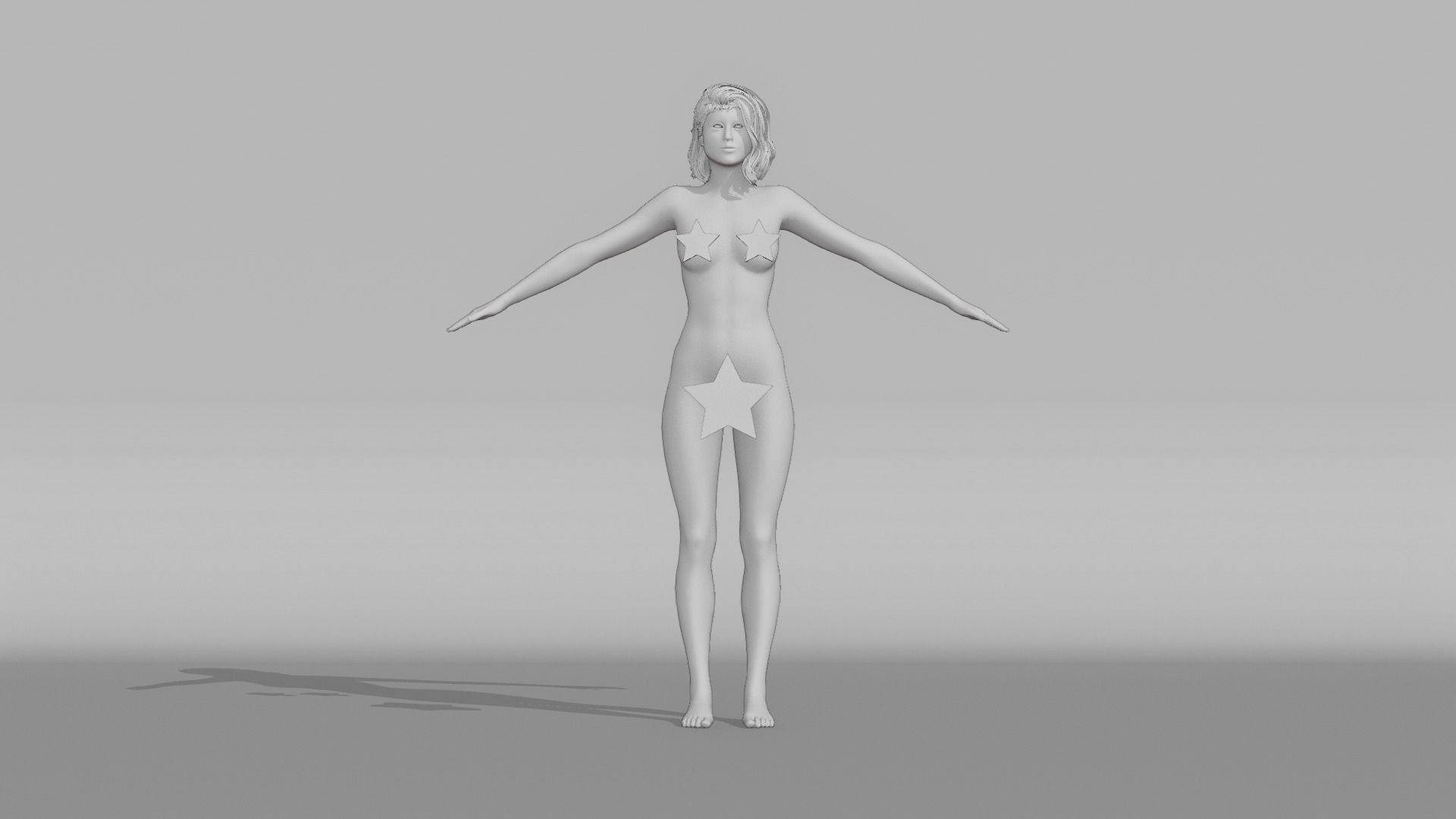 Realistic Female - Maya 3D model_6