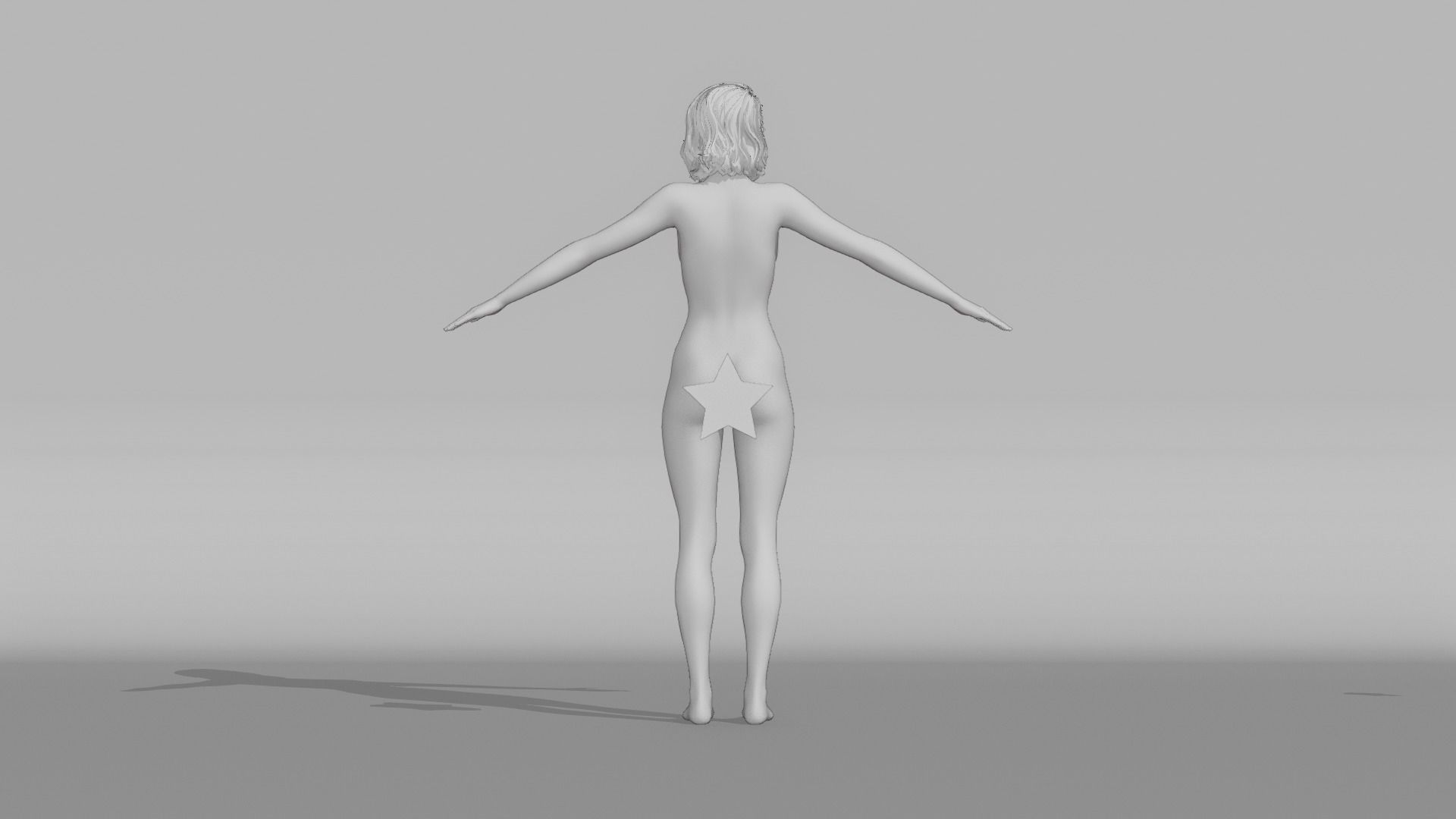 Realistic Female - Maya 3D model_8