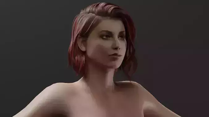 Realistic Female - Maya 3D model Realistic Female - Maya 3D model