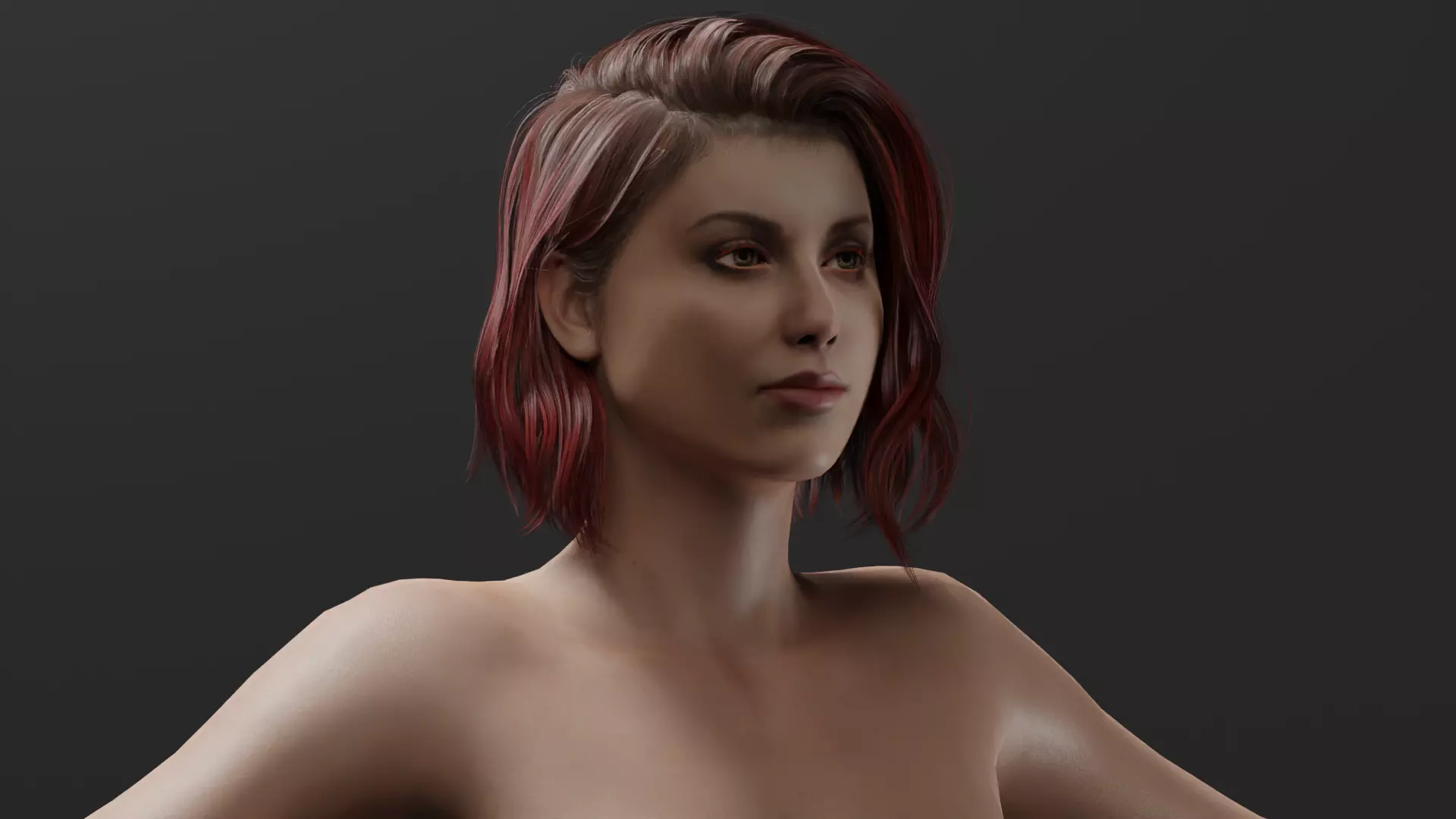 Realistic Female - Maya 3D model_0