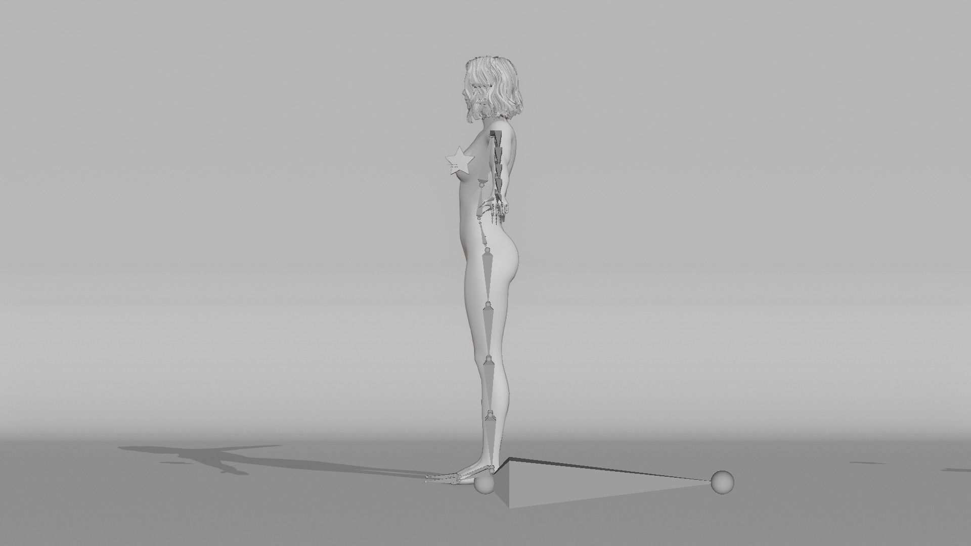 Realistic Female - Maya 3D model_14
