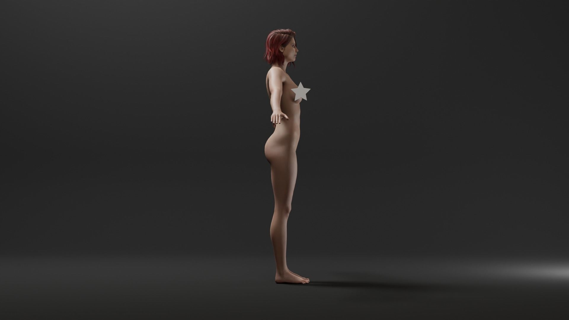 Realistic Female - Maya 3D model_2