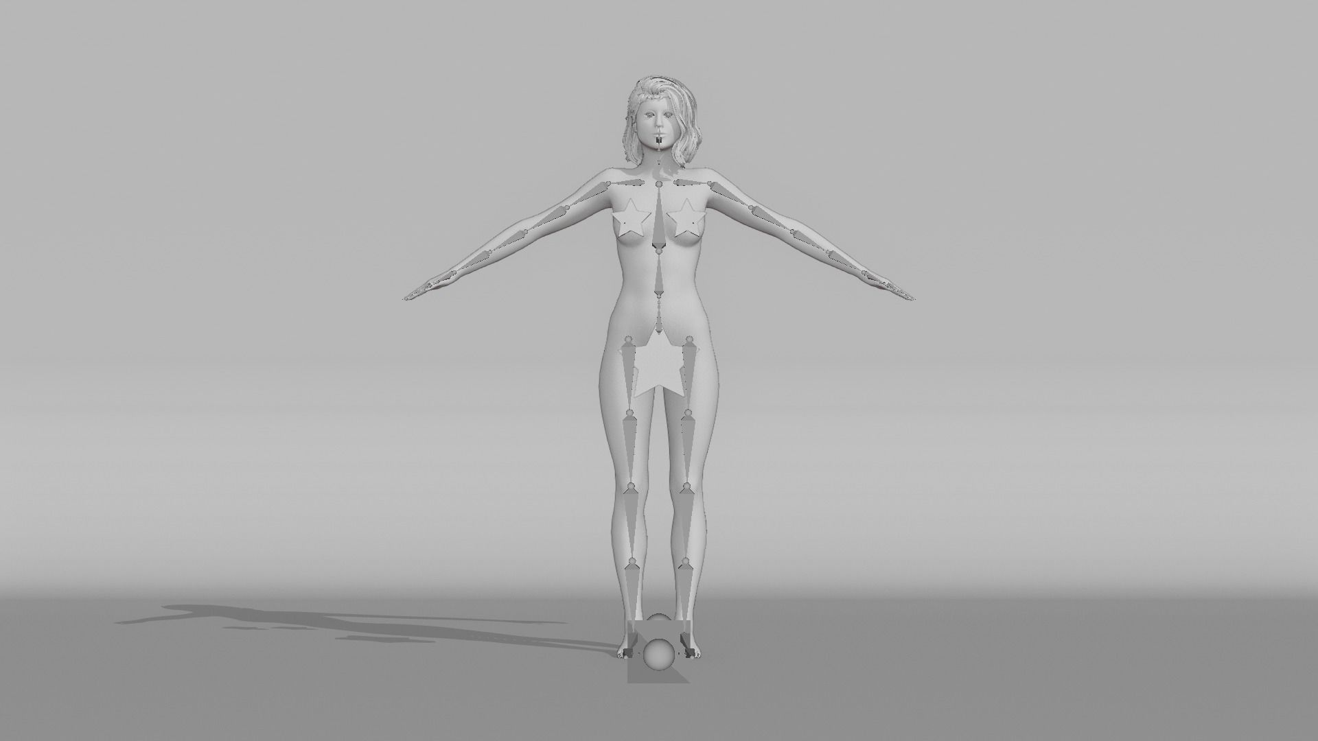 Realistic Female - Maya 3D model_11