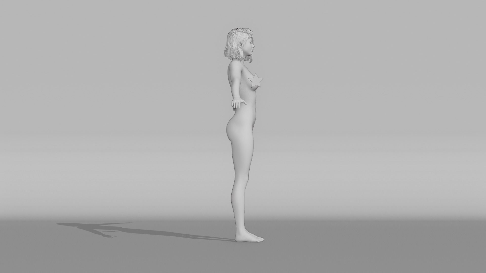 Realistic Female - Maya 3D model_7