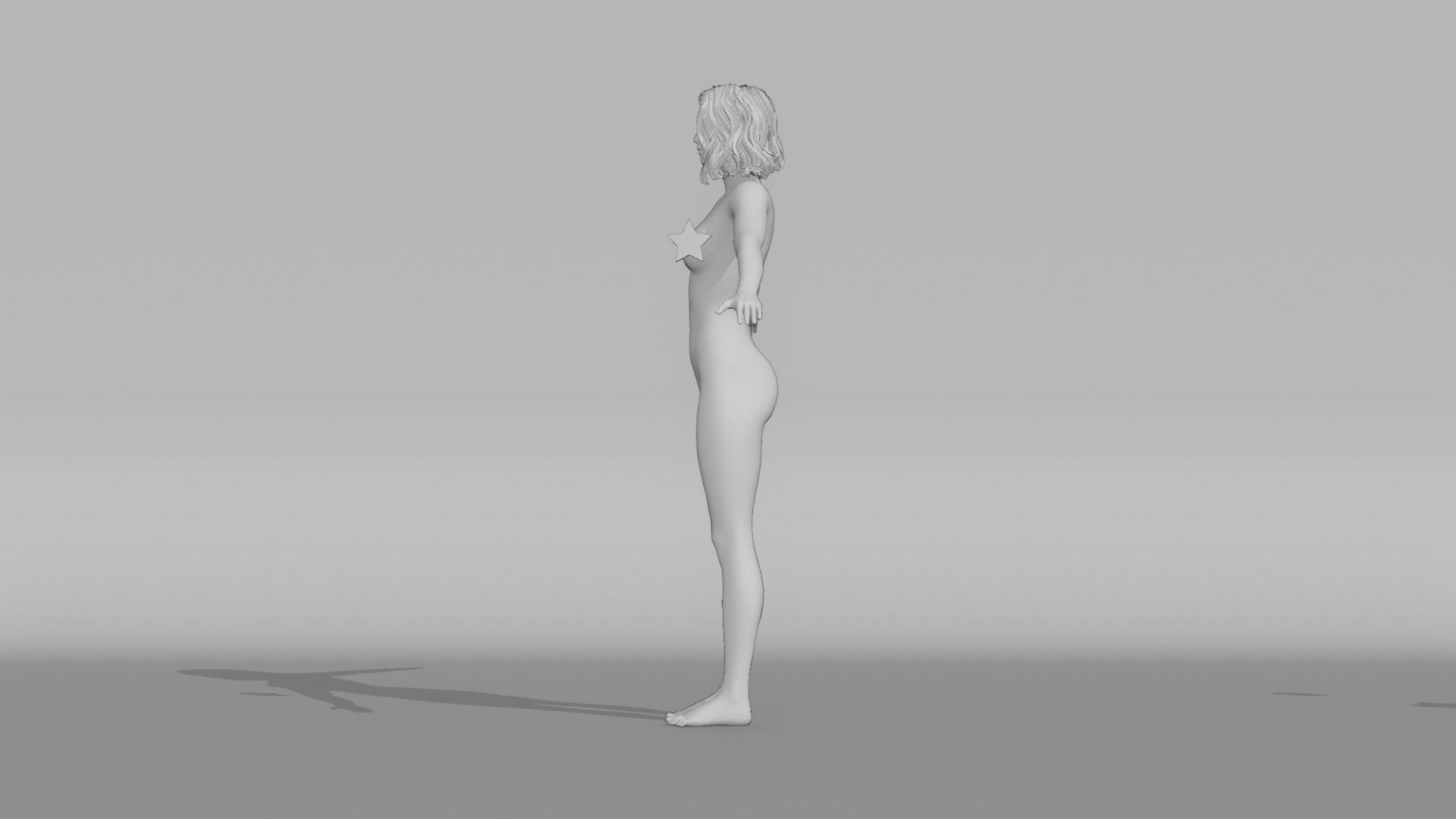 Realistic Female - Maya 3D model_9
