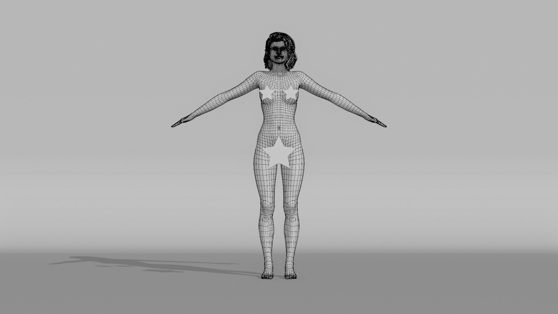 Realistic Female - Maya 3D model_16