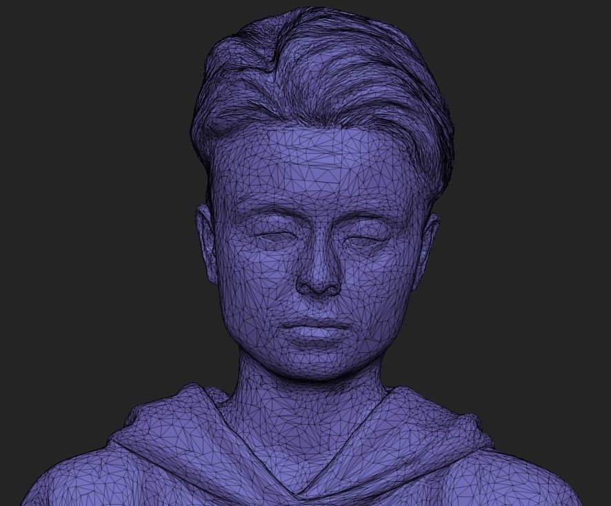 Beautiful woman using mobile phone 403 Low-poly 3D model_6