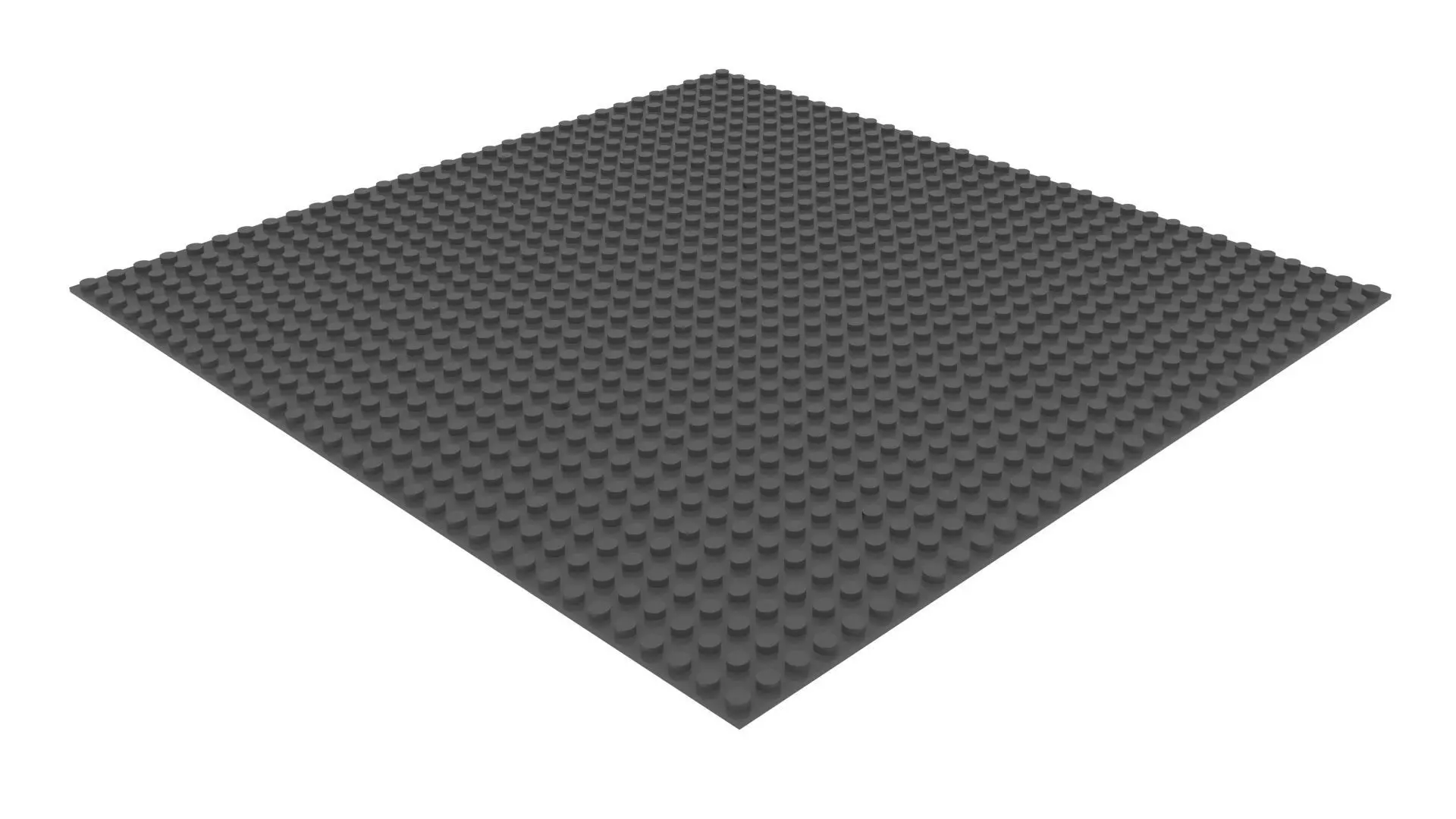 Large Lego Plate 3D model_0