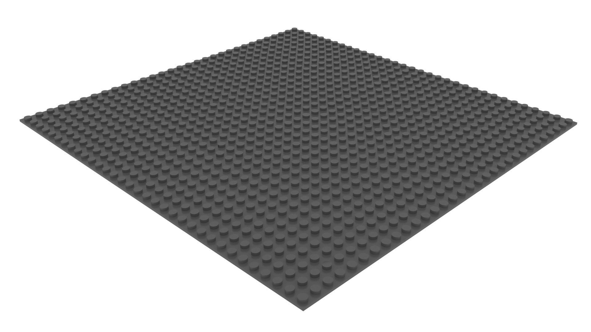Large Lego Plate 3D model_7
