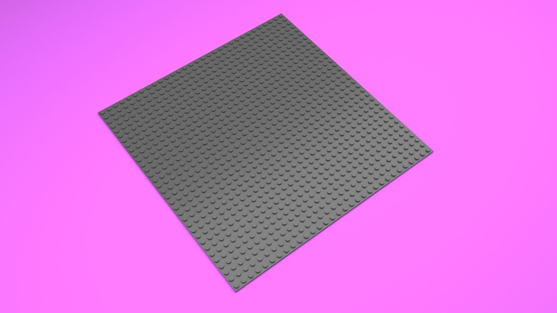 Large Lego Plate 3D model_23