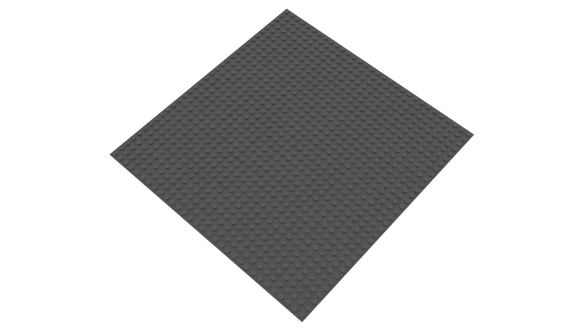 Large Lego Plate 3D model_3