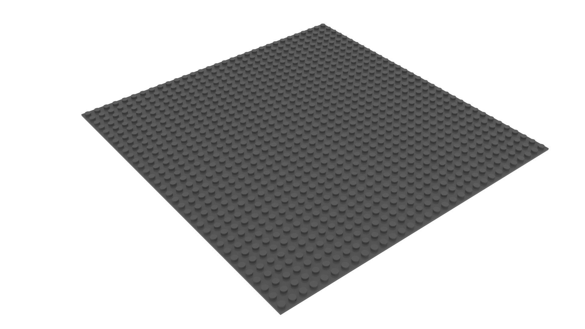 Large Lego Plate 3D model_2