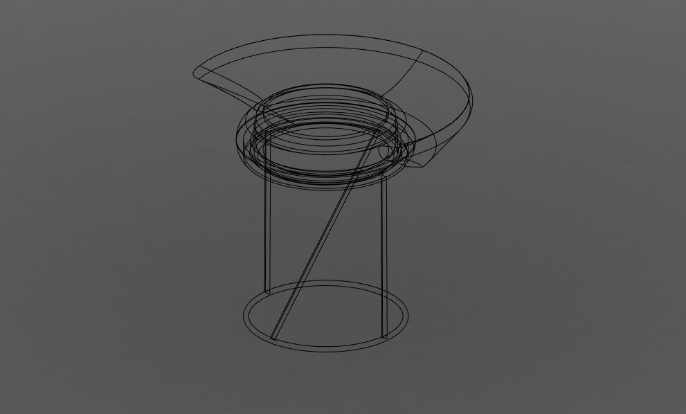 Stool No 1 3D model_4