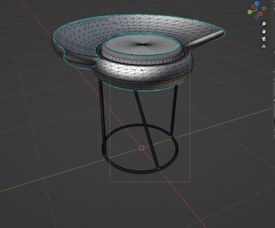 Stool No 1 3D model_3