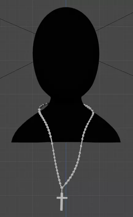 Discover and acquire an impressive Cuban Chain Low-poly 3D model_0