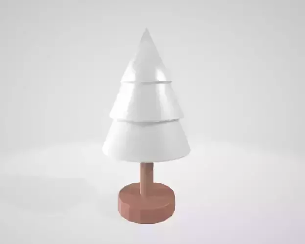 Christmas Tree Figurine Low poly