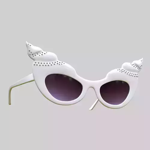 Nicki Minaj Cream Sanglasses