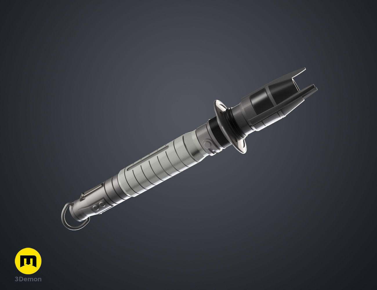 Shin Hati Lightsaber cosplay prop from Star Wars Ahsoka 3D print model_4