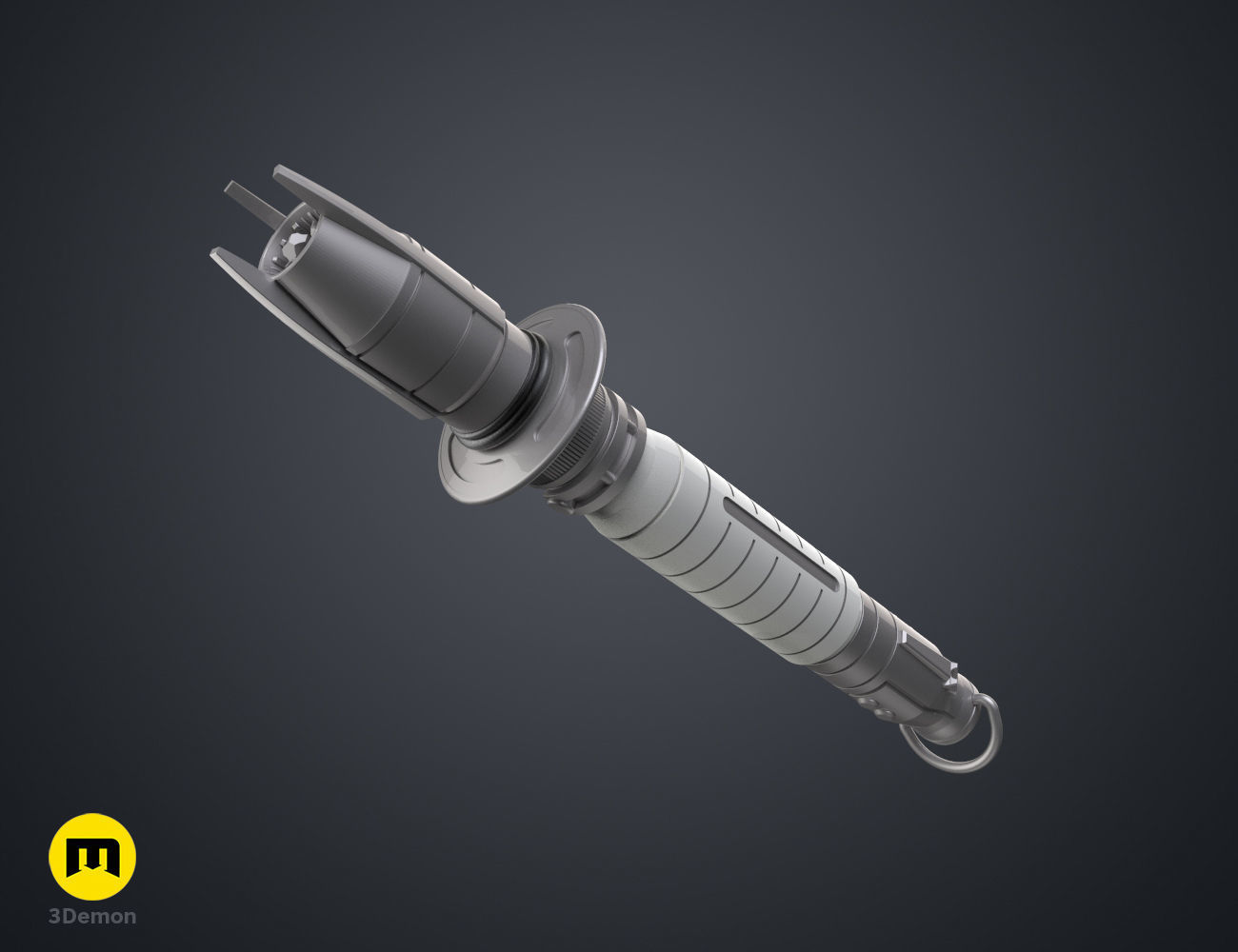 Shin Hati Lightsaber cosplay prop from Star Wars Ahsoka 3D print model_14