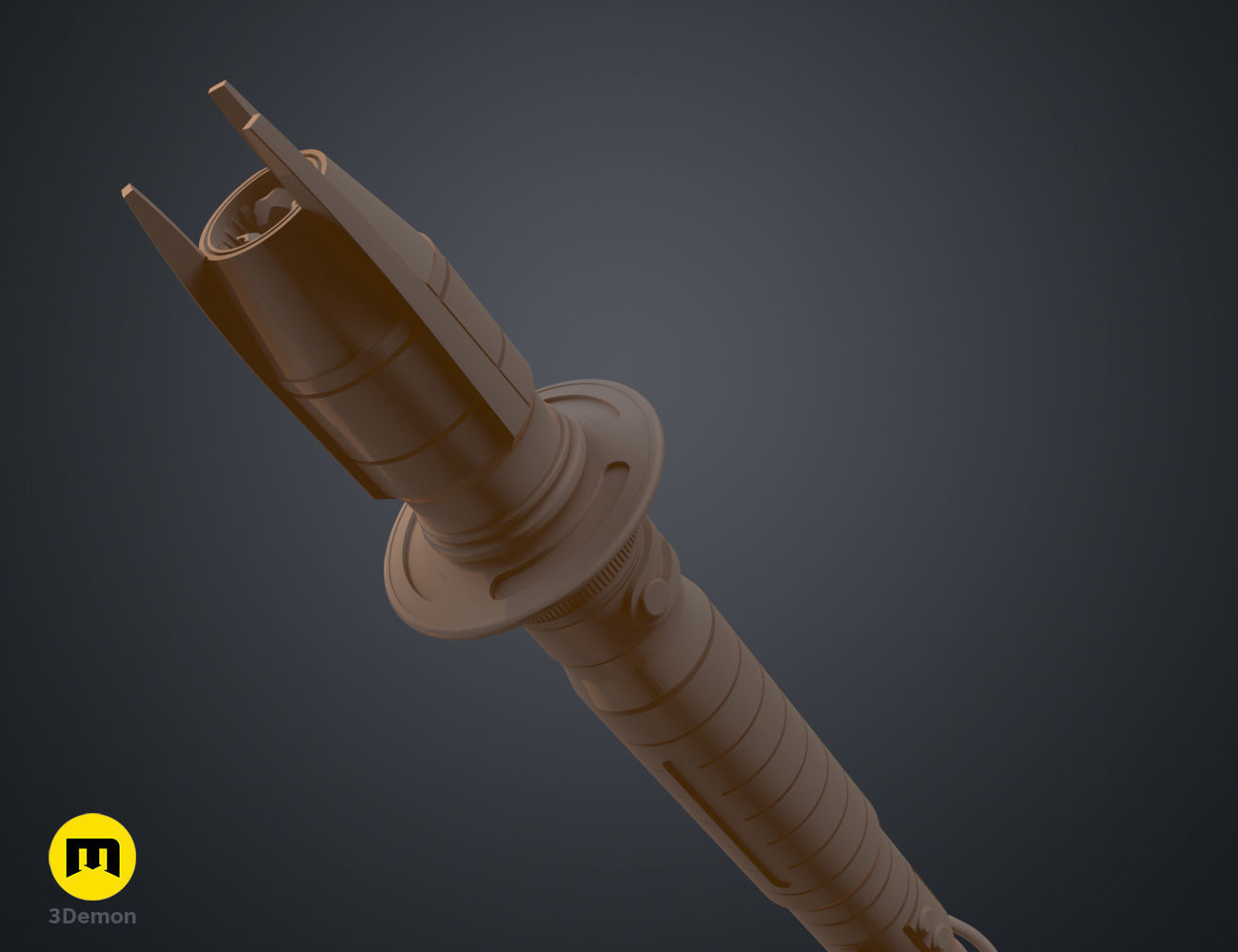 Shin Hati Lightsaber cosplay prop from Star Wars Ahsoka 3D print model_12