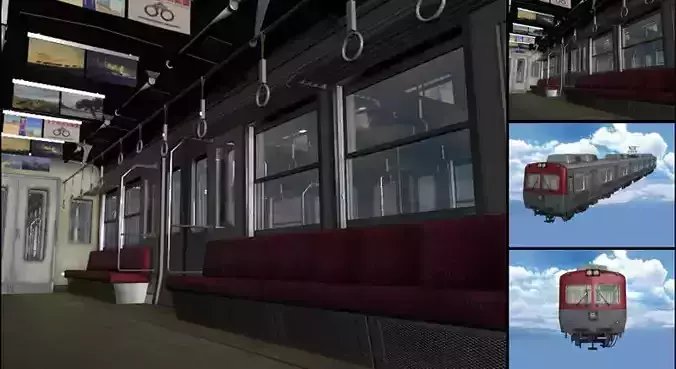 Japan Rail 3D model
