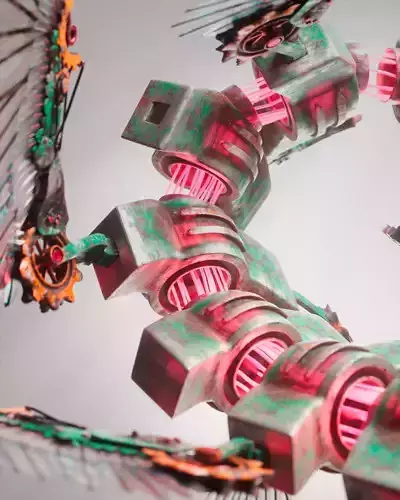 Journey Mechanical Dragon 3D model