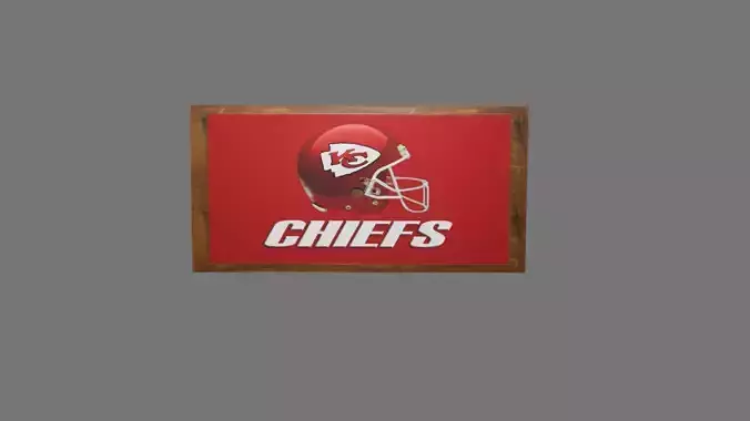 Kansas City Chiefs Picture Low-poly 3D model