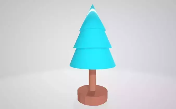 Christmas Tree Figurine Low poly