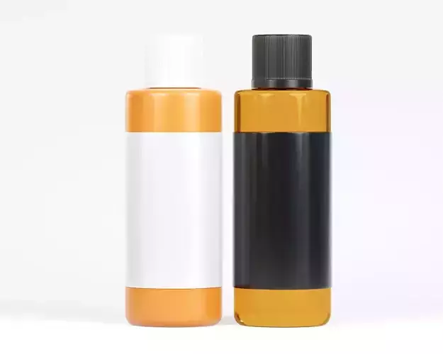 Cosmetic bottle Low-poly 3D model
