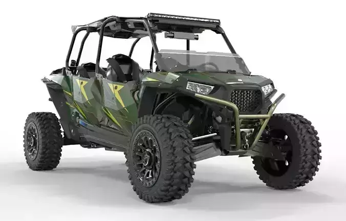 2018 POLARIS RZR XP 4 1000 Turbo  3D model