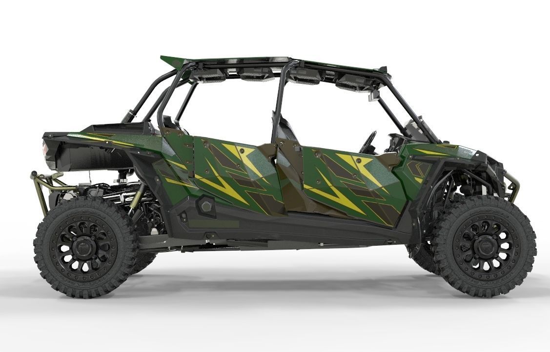 2018 POLARIS RZR XP 4 1000 Turbo  3D model_2