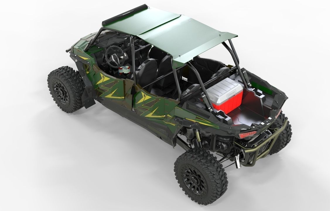 2018 POLARIS RZR XP 4 1000 Turbo  3D model_5