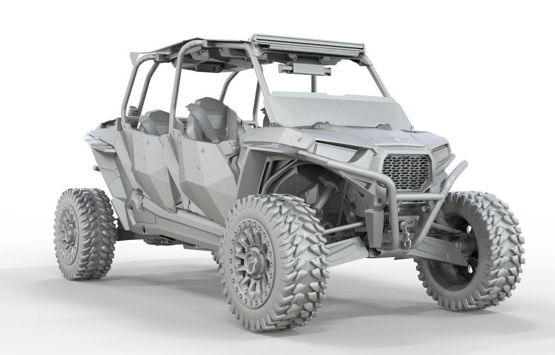 2018 POLARIS RZR XP 4 1000 Turbo  3D model_11