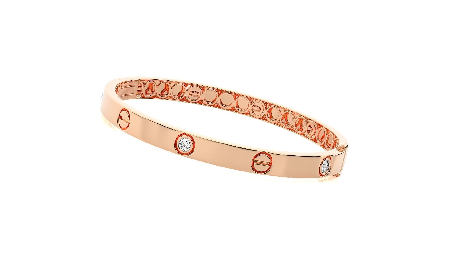 Diamond Bracelet 3D print model  3D print model_2