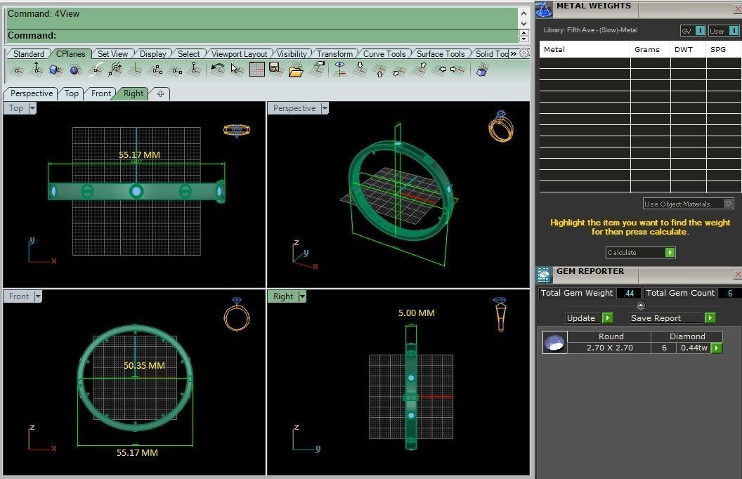 Diamond Bracelet 3D print model  3D print model_3