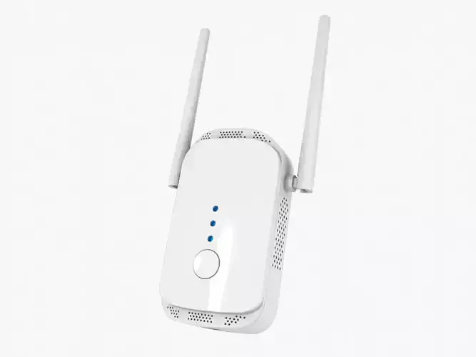 Wifi Repeater Low-poly 3D model