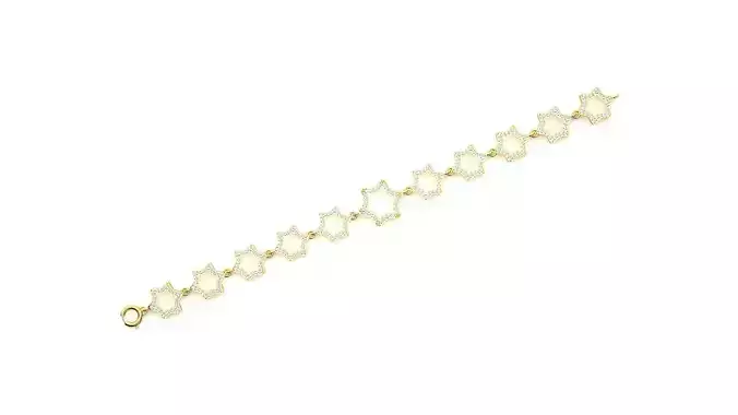 Diamond Bracelet 3D print model  
