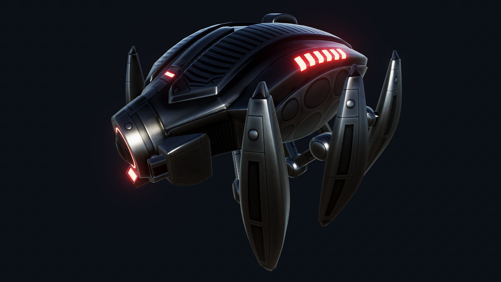 Spider Insect Robots Low-poly 3D model_8