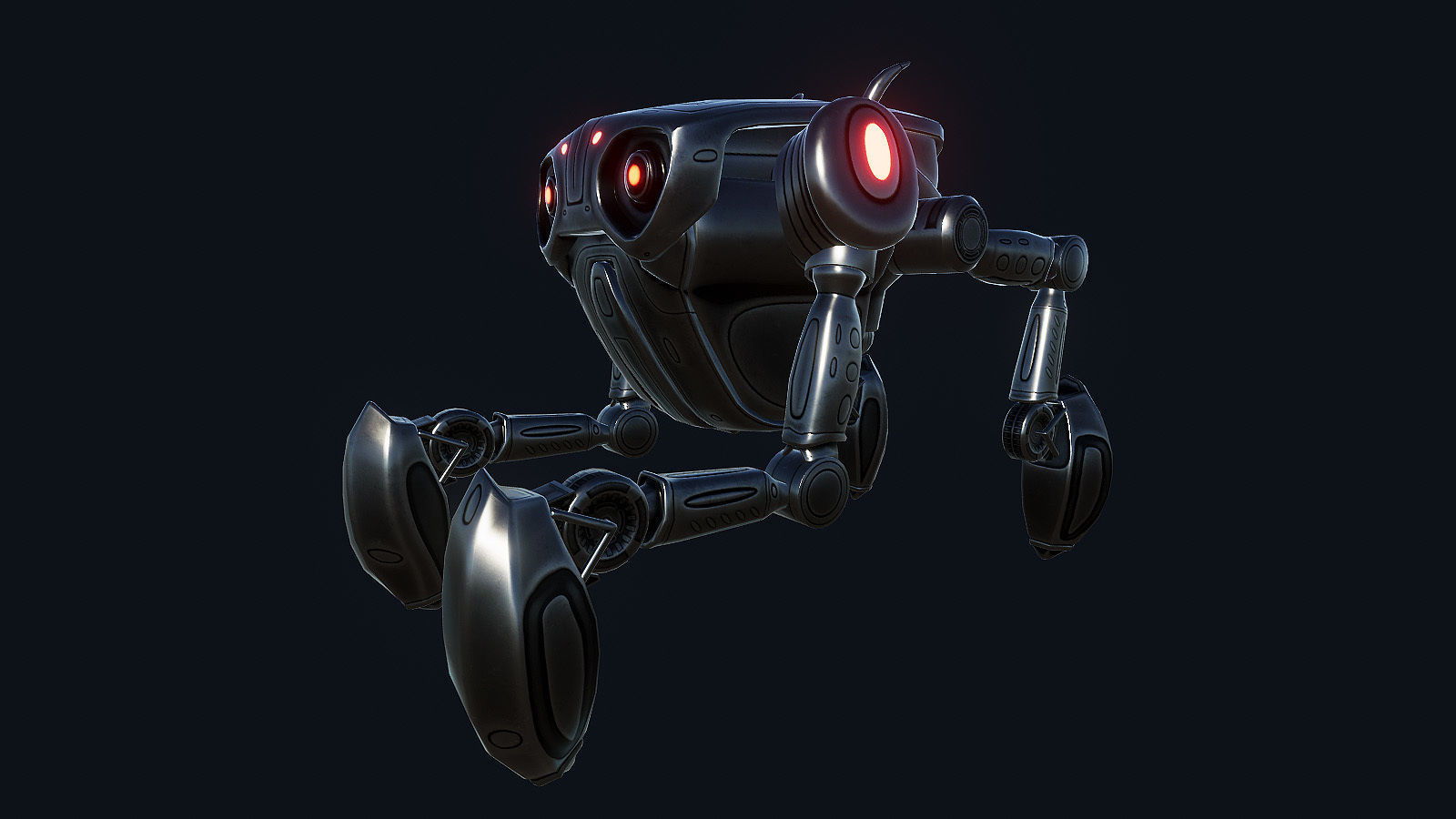 Spider Insect Robots Low-poly 3D model_17
