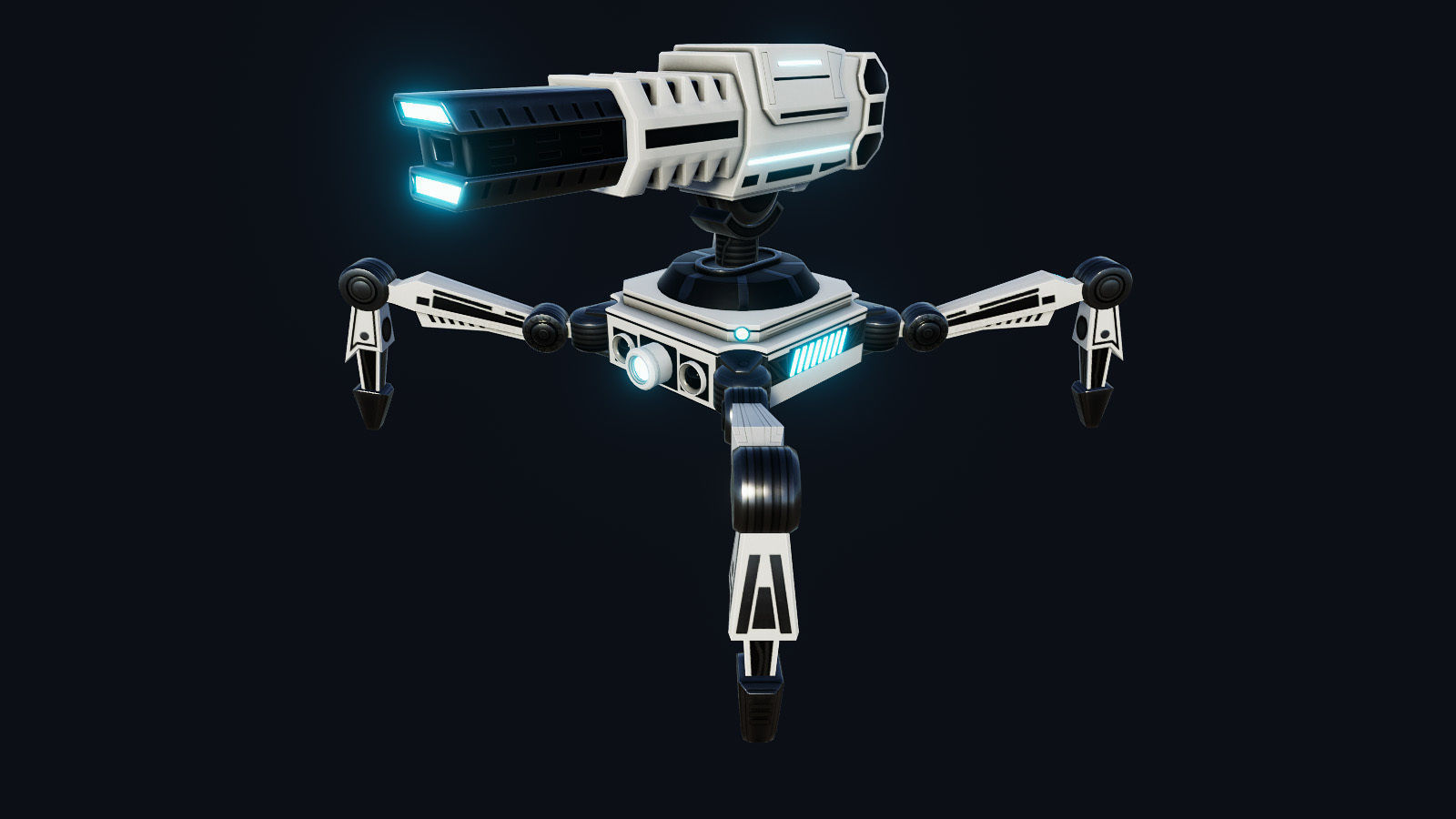 Spider Insect Robots Low-poly 3D model_10