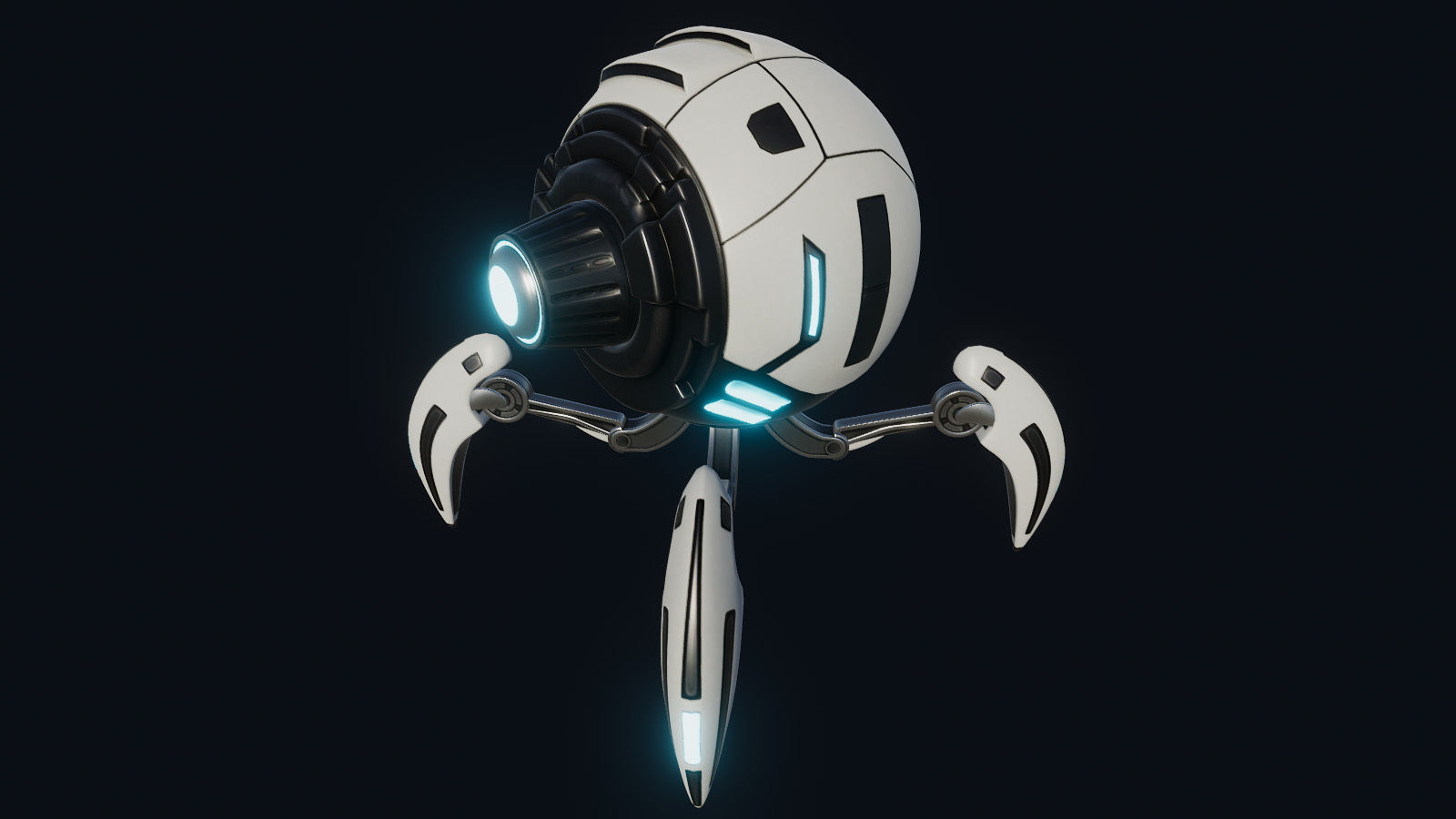 Spider Insect Robots Low-poly 3D model_13