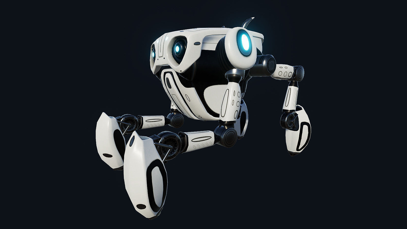 Spider Insect Robots Low-poly 3D model_18