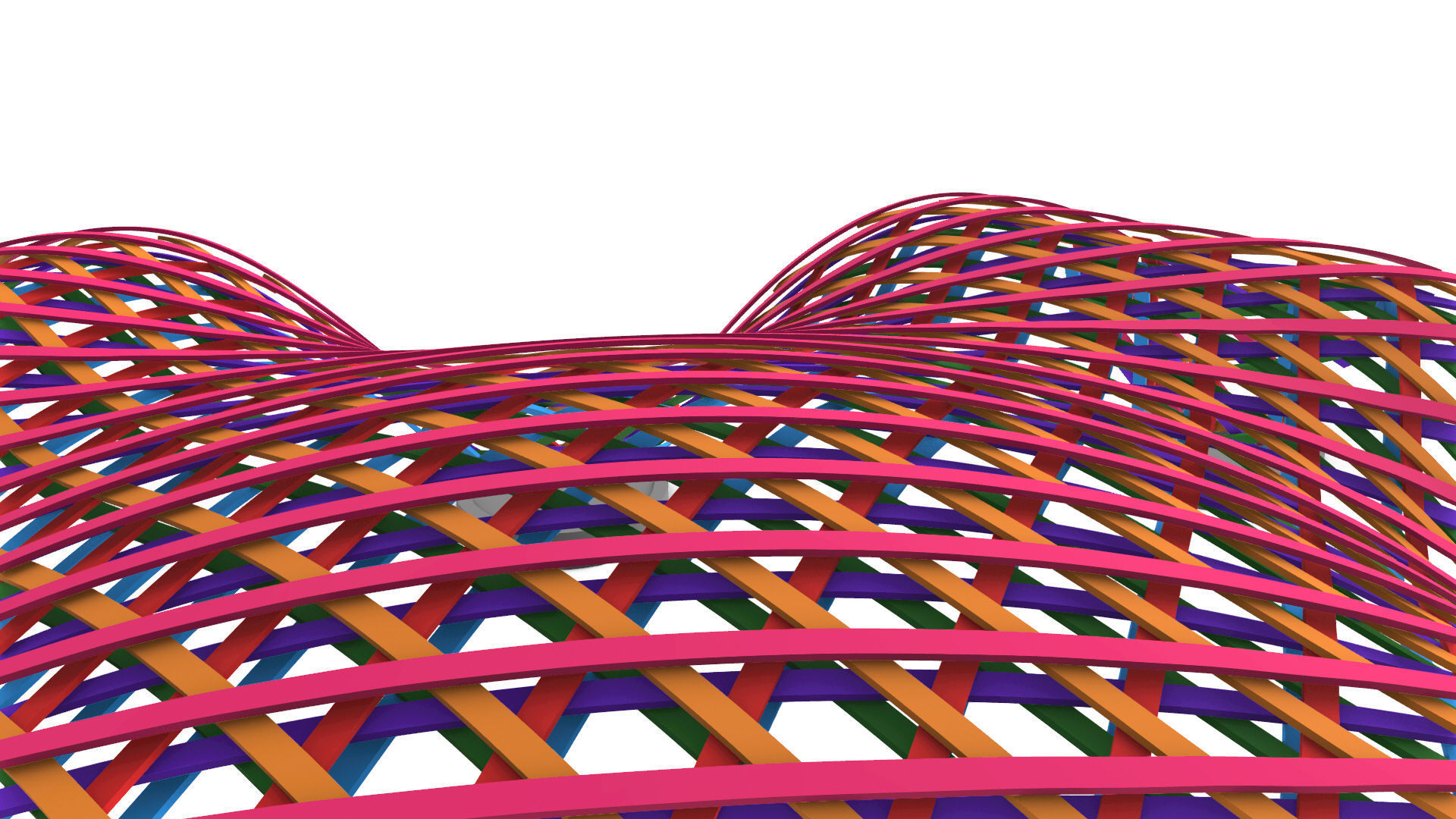 Layered Beams Parametric Pavilion 3D model_38